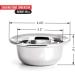 Jag Shaving Soap Bowl - Premium Stainless Steel Shaving Bowl for Men | International Shipping - Buy Online on GoSupps.com