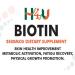 H4U Extra Strength Biotin 2500 mcg / 60 Count Supports Healthy Hair. These Vegan Biotin Vitamins for Women and Men Promote Faster Hair Growth Stronger Nails and Healthy Skin. Non-GMO - Buy Online on GoSupps.com