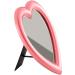 BinaryABC Heart Makeup Mirror - Wall/Desktop Cosmetic Mirror for Bedroom - Valentines Day Gift (Pink) - Buy Online on GoSupps.com