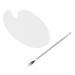 Buy Clear Nail Palette - Acrylic Makeup Mixing Tray & Spatula for Nail Art | International Shipping - Buy Online on GoSupps.com