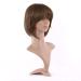 MapofBeauty Natural Designer Short-Length Synthetic Straight Wig - Light Brown | Premium Quality & Worldwide Shipping - Buy Online on GoSupps.com