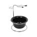 Mostache Shaving Bowl Set Men's Shaving Tool Set Robust Durable Fashionable Space-Saving Stainless Steel for Hairdressing Salons