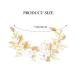 Vakkery Gold Flower Bridal Hair Vine Pearl Headband & Hair Accessories for Women & Girls - Buy Online on GoSupps.com