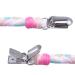 Pacifier Clips for Boys and Girls - Hand-Made Braided Soothie Leash - 4 Pack in Gray, Yellow, White, Blue - Buy Online on GoSupps.com