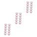 Minkissy 30 pieces of tool legs Bee wax box in candy heating pot Face container Form of wax bean round melting nose bowl bowls mini-removal beads These 8.3x8.3cmx3pcs rosax3stk