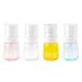AUEAR 4 Pcs 30ml Spray Bottles Plastic Empty Bottles Travel Bottles Refillable Mist Spray Bottles for Skincare Makeup Hair Cleaning Lotion Perfume 1 Ounces Blue+Pink+Yellow+Clear