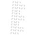 Gleavi glasses 3 sentences 5 pairs soft silicone-nose pads tool replacement nose pads for glasses sunglasses white clear glasses pads cover medical protection mini pebbles child