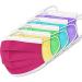 100 Pcs Multicolor Adult Face Masks - 3 Layers Filter, Non-Woven Disposable Masks - Anti Dust, Breathable Design with Ear Loops - Pack of 100 - Buy Online on GoSupps.com