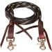Mustang Flat Waxed Roping Rein in Black/Tan - High-Quality Horse Riding Gear - Buy Online on GoSupps.com