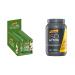 Powerbar Powergel Smoothies Banana BlueBerry 16x90g & Isoactive Orange 1320g - Isotonic sports drink - dried - 5 electrolyte + C2max Banana Blueberry Bundle with orange isotonic sports drink