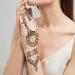 Xmasir 12 Large Henna Tattoo Stencil Kit - Indian Arabian Temporary Tattoo Templates for Women Girls - Buy Online on GoSupps.com