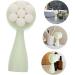 Housoutil Face Brush Silicone Facial Household Exfoliating Brush Silicone Face Manual Facial Face Washing Brush Facial Brush Rack Skin Portable Cleansing Brush Silica Gel - Buy Online on GoSupps.com