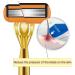 Coserori 6-Layer Classic Razor Set | Stainless Steel Manual Safety Razor | Reusable Blade with Non-Slip Silicone Grip | Ideal for Smooth Shaving - Buy Online on GoSupps.com