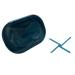 dijiusidy Portable Dental Case Braces Storage Box Seal with Partition Dust-proof Cotton Swab Holder for Travel Home Business Blue L L Blue
