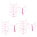 DOITOOL 9 Sets Eyebrow Aid Wear-resistant Brow Stencil Professional Eyebrow Stencil Four Generations Major