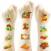 Building Block Temporary Tattoos 96 Pcs Building Block Tattoos Birthday Party Supplies Decorations Tattoos Stickers Super Cute Party Favors Kids Girls Boys Gifts Classroom School Prizes Rewards Themed