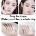 Magic Eyebrow Pencil 3D Waterproof Microblading Eyebrow Pencil Contouring Pen 4 Tipped Precise Brow Pen Fine Stroke Microblading Natural Eyebrow Pencil Natural (Black) - Buy Online on GoSupps.com