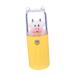 GLEAVI Moisturizer Diffuser for Car Skin Steamer Mister Humidifier Sprayer Spa Mini Light Travel 3.8x3.8x10.8cm Yellow