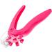 Nail Tips Cutter Adjustable Acrylic Nail Clippers Acrylic Nail Clippers Precise Sizer for Nail Artist for Home (Rose Red) - Buy Online on GoSupps.com