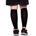 Muvin Solid Calf Compression Sleeves for Men & Women - Shin Splints & Leg Pain Relief - Black - Size S - Buy Online on GoSupps.com