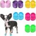 4Pack/2Pairs Pet Dog Croc Summer Dog Shoes Puppy Candy Colors Sandals with Rugged Anti-Slip Sole Breathable Comfortable Dog Shoes Gift for Pet Festival (Pink) - Buy Online on GoSupps.com