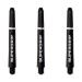 Art Attack Harrows Supergrip Tweenie Dart Shafts, Polycarbonate Stems, Machined Rings, Black & Silver (3 Sets)