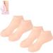 Silicone Moisturizing Socks 2/4/6 Pairs Softening Dry Cracked Feet Rough Skins & Anti Slip Aloe Socks for Dry Cracked Feet Women Foot Spa Pedicure Gel Socks (Color : Skin Size : 4 Pairs) 4 pairs Skin
