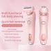 2 in 1 electric Shaver razor for women Bikini Trimmer for Women Rechargeable Led Display Wet & Dry Electric Razor and Facial Hair Remover Painless Body Razors and Facial Hair Remover (Pink) - Buy Online on GoSupps.com