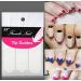 QUUPY 3Sheet/144PCS French Self-adhesive Manicure Nail Art Stickers Moon Shape Teardrop Nail French Tip Guides Stickers for Manicure DIY Decoration - Buy Online on GoSupps.com