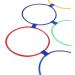 Sensory Training Hoops Free Combination Hopscotch Hoop Plastic Material Multipurpose 10PCS with 10 Buckles for Jumping Activities L 6.2x36cm - Buy Online on GoSupps.com