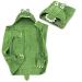 All Kids United Baby towel with hood made of 100% cotton eco-tex 100 I hooded towel for babies and children I 76 x 76 cm frote cauch towel baby bath towel green
