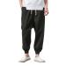 Men's trousers with pockets cotton cotton men solid with pockets with bags waist pants elastic men leisure pants men latex pants linen pants men black xxxl linen pants men black xxxl a1-black l