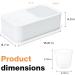 Tokokimo Large Laundry Basket & Detergent Storage Container - Sliding Cover Organizes 90-100 Clothes Ideal for Laundry Room | White - Buy Online on GoSupps.com