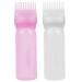 Hair Dye Brush Bottle (2 Pcs) Root Comb Applicator Bottle Hair Colouring Dye Applicator Scalp Treatment Bottle Plastic Squeeze Bottles for Hair Colouring Dye and Scalp Treatment Hair Tools Accessories