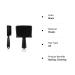 Barber Brush Set: 2 Pieces with Blade Cleaning, Neck Duster & Clipper Styling Tool - Black - Buy Online on GoSupps.com