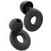 2024 Upgrade Ear Plugs for Sleeping True Noise Cancelling Perfect for Concerts Swimming Focus Travel Reusable Ultra Soft & Comfortable EarPlugs with 6 Ear Tips in S/M/L Black