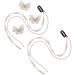2Pcs Artificial Imitation Pearl Hair Extension Chain Tassel Hair Piece and 3Pcs Butterfly Hair Clips Ponytail Clip Head Chain Wedding Hair Jewelry Accessories for Women and Girls Fashion Accessoires  White