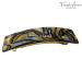 French Amie Onyx 1 Wide Celluloid Handmade Hair Clip Barrette - Elegant and Stylish - Buy Online on GoSupps.com