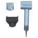 Hair Dryer High Speed Hair Dryer 200 Million Negative Ionic Hair Dryer Low Noise Hairdryer (Silver Blue with Concentrator Nozzle Pro and Anti-Flight Flyaway Attachment Nozzle)