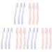 Frcolor 18 Stk Razor For eyebrow tools for shaping eyebrow eyebrow shapers Razor eyebrow trimmer razor beauty toolkit violet face hair remover pink lilax3st 15x1cmx3pcs