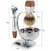 Buy BGGIWY Men's High-Quality Razor Brush Set | Silberspitz Dachshaar Shaving Kit | Stylish Silver Holder | International Shipping Available - Buy Online on GoSupps.com