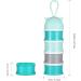 YeahiBaby Milk Powder Dispenser - Portable Snack Storage Container for Travel & Camping (Blue) - Buy Online on GoSupps.com