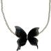 Shop Oralgo's Stylish Black Butterfly Necklace | Fashion Jewelry with Imitation Pearls & Rhinestones | Perfect for Any Occasion - Buy Online on GoSupps.com
