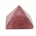 Natural Crystal Rough 40mm Natural Strawberry Crystals Quartz Stone Pyramid 1pc PEIQIYIN