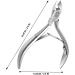 SENBACH Professional Stainless Steel Cuticle Nippers and Trimmer Set - Nail Skin Remover for Manicure and Pedicure (Silver) - Buy Online on GoSupps.com