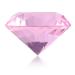 Nail Art Display Diamond Glass Crystal Base Hand Model Shoot Ornament Manicure Accessories for Wedding Decorations Nail Art Salon Decor(60MM Pink)