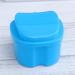 Operitacx Box Prosthesis Brush Holder & Lid Soaking Cup | Denture Cleaning Tablets Bath Container - Sky Blue - Buy Online on GoSupps.com