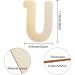 Large 30cm Wooden Letter U - 5mm Thick Unfinished MDF for Crafts & Nursery Decor - Buy Online on GoSupps.com