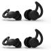 Hearing Protection Earplugs for Sleep Or Work Anti-Noise Super Noise Reduction Student Dormitory Office Silicone Reduce Noise (Color : Black Size : 2layer+2layer)