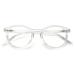 Koosufa fashion anti -blue light reading glasses spring hinge women men's round reading aid visual help anti -fatigue glasses 1.0 1.25 1.75 2.25 2.75 3.5 4.0 1x transparent 1.25 x